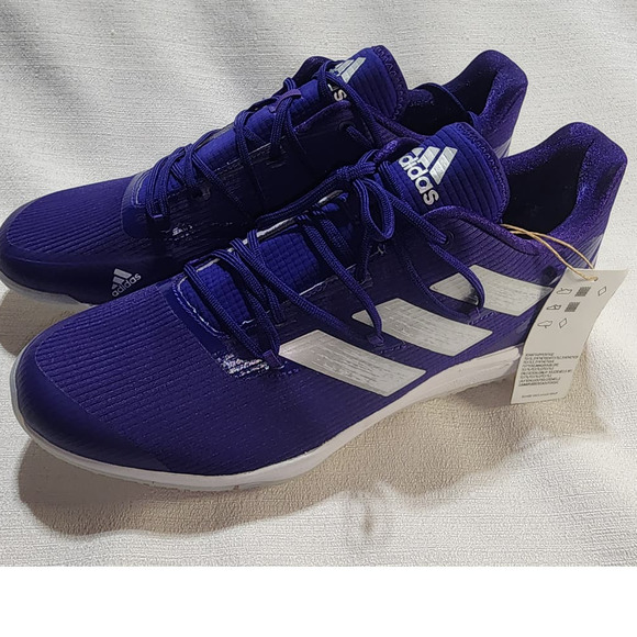 adidas adizero afterburner turf purple size 11.5 men - Picture 4 of 7